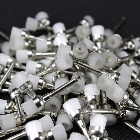 Airgoesin 100pcs Nylon Buffing Polishing Brush Polisher Latch Type RA 2.35 for Grindering Power Rotary Cleaning Tools