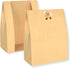 100 Pack 12.6 8.3 4 Inch Packaging ZENFUN Paper Bread Bags with Stickers, x x Sourdough Bags with Clear Window, Large