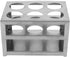 Test Tube Rack for 32mm Tubes, 304 Stainless Steel Holder with 6 Hole, 3 Layer Lab Test Tube Rack and Vial Holder