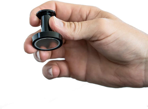 Mavoro Strong Magnetic Hooks Set of 2, Heavy Duty Black Magnet Hooks for Hanging Coats and Bags, Neodymium 52 Rare Earth