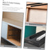 2pcs Side Mount Drawer Glides Smooth Sliding Furniture Tracks for Wardrobes Bedside Cabinets and Dressers Quiet