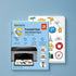 Vinyl Sticker Paper - Frosty Clear Printable Sticker Paper for Inkjet Printer, Quick Drying, Water Resistant, 8.5 x 11