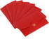 PATIKIL 12 Pack Mini Envelopes, Retro Gold Heart Business Invitation Envelopes for Wedding Birthday, Red