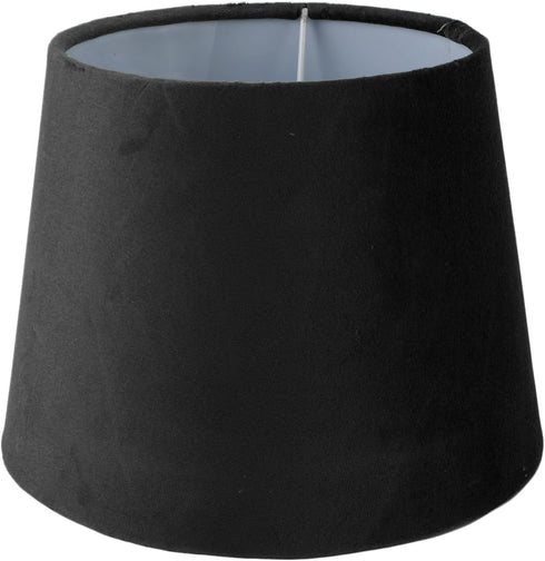 Buachois 10.6 Fabric Lampshade, Handcrafted Conical Lamp Shade (Black)
