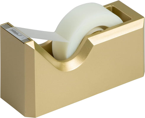 JAM PAPER Colorful Desk Tape Dispensers - Gold, Sold Individually