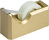 JAM PAPER Colorful Desk Tape Dispensers - Gold, Sold Individually