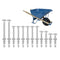 Wheelbarrow Handles Replacement Kit for 5/16 Stainless Nuts and Bolts, 12-Pack Wheel Barrow Parts