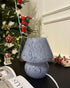 Dimmable ONEWISH Mushroom Lamp Small Bedside Table Lamp-Nightstand Nightlight Stepless, Translucent Glass Desk Lamp
