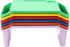 QUSKLISU 6 Kids Lap Desk Tray, Stackable Portable Lap Tray - Multicolor Plastic Table, Breakfast Laptop Trays