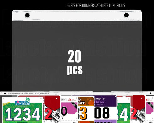 Clear Bib Boards Sleeves Protector for Runners,Race Bib Vinyl Holder,Race Bib Display Vinyl Protector Sheets, Marathon