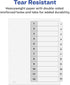 Avery 12 Tab Dividers for 3 Ring Binders, Customizable Table of Contents, 1 Set, Classic White Tabs (11140)