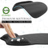 MROCO Ergonomic Mouse Pad, Black Color with Gel Wrist Rest, Comfortable Non-Slip PU Base, 9.4 x 8.1 in