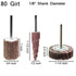 30 PCS 80 Grit Abrasive Flap Wheel Sander, 1/8" Shank Diameter Cone Shape for Grinding and Polishing