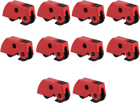 Breaker Lockout Device, Self Tightening Screw Circuit Breaker Lock, 10Pcs for Power Applications
