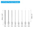 PATIKIL Blunt Tip Dispensing Needle Different Gauge, 16 Pcs 2 Inch Stainless Steel Liquid Dispenser Needles with Lure Lock for Refilling Liquid Inks Adhesives Glue