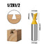 5PCS Set 1/2 Inch 1/4" 3/8" 1/2" 5/8" 3/4" Dovetail Router Bit Shank, Dia Carbide Router Bits for Woodworking, Wood