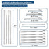 13PCS Lab Spatula Micro Scoop Set - Stainless Steel Laboratory Mixing Reagent Sampling Spoon for Measuring, Applying Glue & Powder, Painting, Crafting