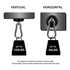 Magnetic Hooks 100lbs, Black Magnet Hooks with Swiveling Carabiner for Hanging, Strong Neodymium Magnet