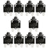 Baomain 8A Circuit Breaker, Thermal Overload Protector, S11 Series 125/250VAC/65VDC, Pack of 10