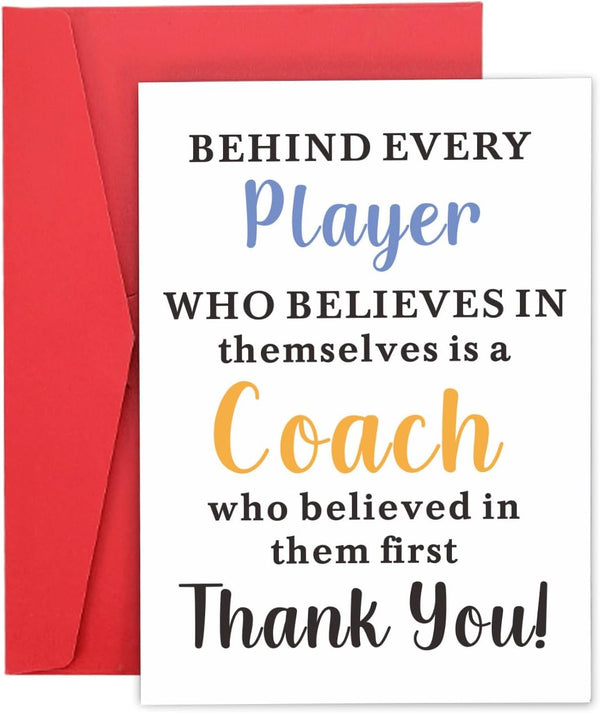 Coach Thank You Cards Coach Gifts for Men Women Soccer Coach Thank