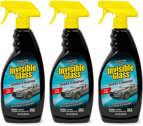 Invisible Glass 92164-3PK Premium Glass Cleaner Spray for Car Windshields and Windows,
