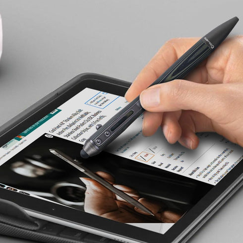 Cool Hand 5.7'' G10 5374-G Bolt Action Pens, EDC Ballpoint Ink Refillable, Stylus for Touch Screen, Body w/Pocket Clip