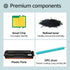 greencycle 1 Pack CRG054 Black Compatible Toner Cartridge Replacement for Canon 054 Printer Models