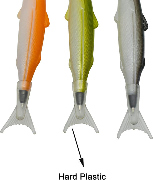 Maydahui 6 PCS Fish Ballpoint Pen - Creative Novelty Pens with Black Ink for School Office Home