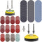 279 Pack 2/3 inch Sanding Discs Pad Kit for Drill, 2Pcs 1/8"&1/4" Shank Backer Plate