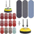 279 Pack 2/3 inch Sanding Discs Pad Kit for Drill, 2Pcs 1/8"&1/4" Shank Backer Plate