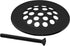 Westbrass Gerber Style Bee-Hive Tub Strainer Grid with Screw, Matte Black, D327-62