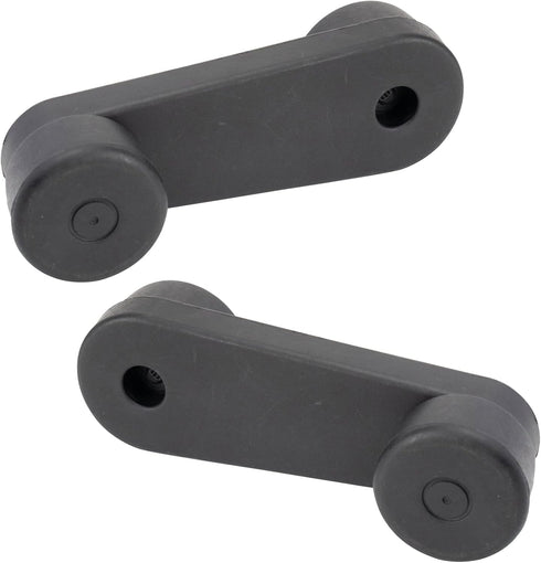 TRQ Front Window Crank Handle Set, Black, Compatible with 2003-2007 Freightliner Classic XL, FLD112, FLD120