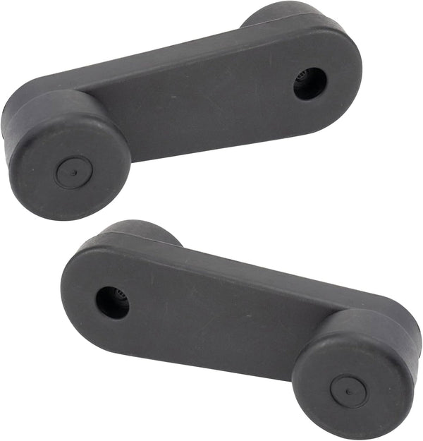 TRQ Front Window Crank Handle Set, Black, Compatible with 2003-2007 Freightliner Classic XL, FLD112, FLD120