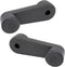 TRQ Front Window Crank Handle Set, Black, Compatible with 2003-2007 Freightliner Classic XL, FLD112, FLD120