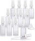 JUVITUS 2 oz Frosted Clear Glass Boston Round Pump Bottle - 12 Pack with Funnel