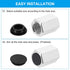 PATIKIL 30 Pcs 5mm Diameter Silicone Round Snap, Locking Furniture Hole Plug for 2.5-5mm Hole
