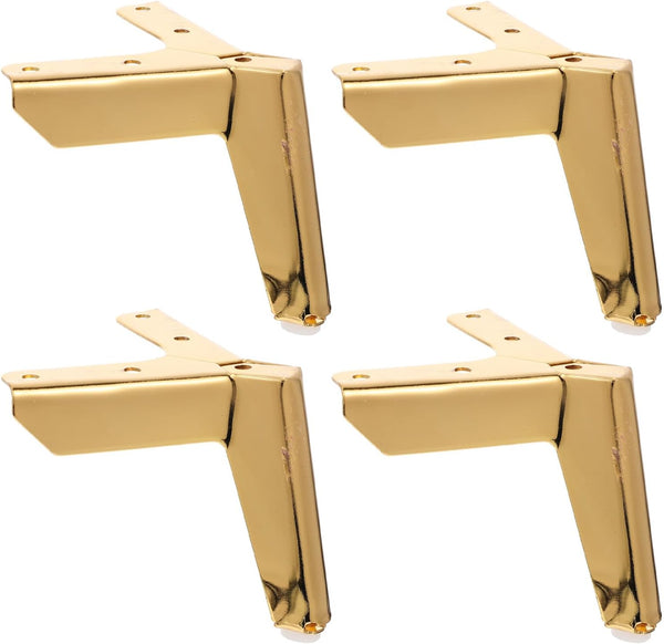 BETOOKY 4pcs Metal Furniture Support Legs, Triangle Sofa and Dresser Cabinet Feet,