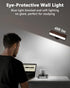 Set 2: 360 Battery Operated Wall Sconces of Wireless Rechargeable Wall Light with Remote&Button, Rotate Magnetic Scone