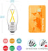 Dimmable E26 Bulb 25 5000K, 120V 200LM, 2W B11 Bulbs 4 Pack LED Candelabra Watt Equivalent, Daylight White Chandelier