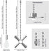 SHIFANQI 4 Pack 3D Bulb&Fan 12 Inches Ceiling Fan Pull Chain, Pull Chain Extension, Decorative Chain Pulls Pendant