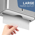 Commercial Paper Towel Dispenser Wall Mount, Adhesive No Drilling Multifold Trifold C Fold Hand Towel Dispenser,Silver