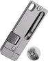 zavcurp Titanium Keychain Wrench Mini EDC Adjustable Spanner with Screwdriver, Pocket Tool for