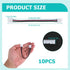 LED Light Strip Connectors 4-Pin 10mm Wide, 10-Pack Led Strip Connectors 4 pin Led Connectors for Kitchen Cabinet Bedroom DIY LED Strip Project Solderless Strip to Strip Jumper Extension Connector by weigongr