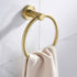 WINCASE Gold Toilet Paper Holder Towel Ring, Brushed Gold Bathroom Hardware Set, Hand Towel Holder Toilet Paper Roll Holder Wall Mount, Rustic Farmhouse Rustproof Stainless Steel 2 Pieces by WINCASE