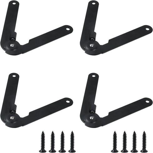 4 Pcs 180 Degree Rotatable Support Hinges, 9" Folding Lid Support Hinges