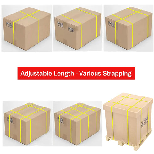 Banding Strapping Kit, Packaging Tool with 5900" Length Poly Strapping and 100 Buckles