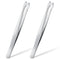 2 Pieces Flat Tip Tweezer Blunt Tip Tweezers, Stainless Steel Lab Forceps with Straight Flat Tips for Laboratory Work