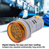 YWBL-WH DC Voltage Display, Digital LED Voltmeter 6-100V Monitor Round Lamp Tester Indicator Light Panel