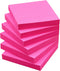Sticky Notes 3x3 Self-Stick Notes Pads with 6 Bright Colors, Easy to Post for Office, Shool, Home, 6 Pads/Pack, 100 Sheets/Pad (Red)