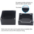 Zulkit Junction Box, IP65 Waterproof Outdoor ABS Plastic Electrical Box, Black 4.7 x 4.7 x 3.5 inch